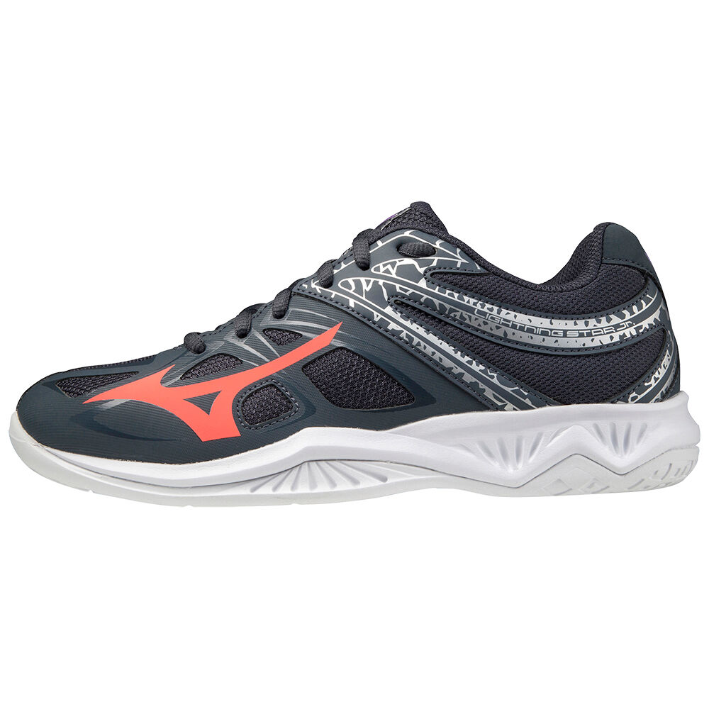 Mizuno Lightning Star Z5 Férfi Röplabda Cipő Sötétkék/Korall EBN315209